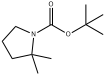 2,2-ジメチルピロリジン-1-カルボン酸TERT-ブチル 化学構造式