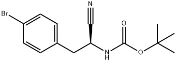 N-叔丁氧羰基-L-4-溴苯丙氨腈, 869570-00-3, 结构式