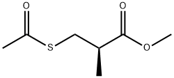 (R)-(+)-3-アセチルチオイソ酪酸メチル 化学構造式