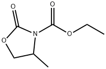 3-Oxazolidinecarboxylic  acid,  4-methyl-2-oxo-,  ethyl  ester Struktur
