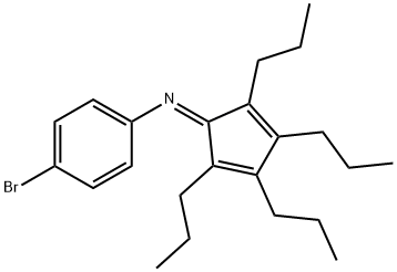 4-BROMO-N-(2,3,4,5-TETRAPROPYLCYCLOPENTA-2,4-DIENYLIDENE)ANILINE Structure