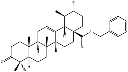 ウルソル酸ベンジル 化学構造式