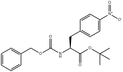 (S)-tert-Butyl 2-(((benzyloxy)carbonyl)-amino)-3-(4-nitrophenyl)propanoate Struktur