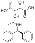 (S)-1,2,3,4-四氢-1-苯基异喹啉 D-(-)-酒石酸盐, 869884-00-4, 结构式
