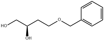 (R)-4-ベンジルオキシ-1,2-ブタンジオール 化学構造式