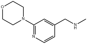 N-甲基-N-[(2-吗啉-4-吡啶-4-基)甲基]胺, 869901-11-1, 结构式
