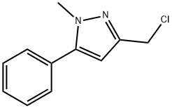 3-(クロロメチル)-1-メチル-5-フェニル-1H-ピラゾール 化学構造式