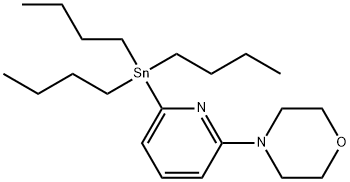 4-[6-(TRIBUTYLSTANNYL)-2-PYRIDINYL]MORPHOLINE 化学構造式