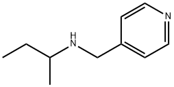 N-(4-ピリジニルメチル)-2-ブタンアミン 化学構造式