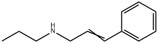 (3-フェニル-2-プロペン-1-イル)プロピルアミン 化学構造式