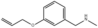 1-[3-(アリルオキシ)フェニル]-N-メチルメタンアミン 化学構造式