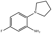 5-Fluoro-2-(1-pyrrolidinyl)aniline Structure