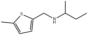 N-[(5-メチル-2-チエニル)メチル]-2-ブタンアミン 化学構造式