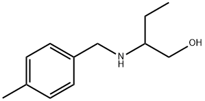 2-[(4-メチルベンジル)アミノ]-1-ブタノール HYDROCHLORIDE 化学構造式