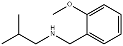 N-(2-メトキシベンジル)-2-メチルプロパン-1-アミン 化学構造式
