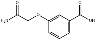 3-(2-アミノ-2-オキソエトキシ)安息香酸 化学構造式