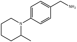 1-[4-(2-methylpiperidin-1-yl)phenyl]methanamine Structure
