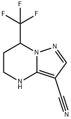 7-(trifluoromethyl)-4,5,6,7-tetrahydropyrazolo[1,5-a]pyrimidine-3-carbonitrile Structure