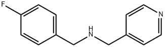 (4-フルオロベンジル)(ピリジン-4-イルメチル)アミン 化学構造式