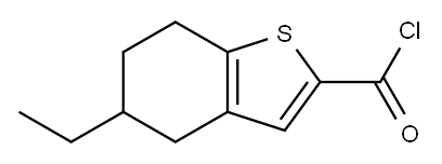 5-ethyl-4,5,6,7-tetrahydro-1-benzothiophene-2-carbonyl chloride Structure