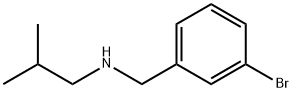 (3-ブロモベンジル)イソブチルアミン 化学構造式