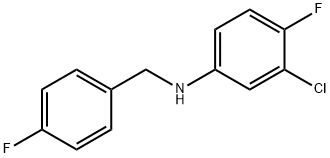3-Chloro-4-fluoro-N-(4-fluorobenzyl)aniline, 97% Structure