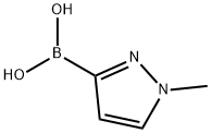 BORONIC ACID, B-(1-METHYL-1H-PYRAZOL-3-YL)- Structure