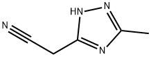 (5-METHYL-4H-1,2,4-TRIAZOL-3-YL)ACETONITRILE Struktur