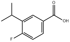 4-FLUORO-3-ISOPROPYLBENZOIC ACID Struktur