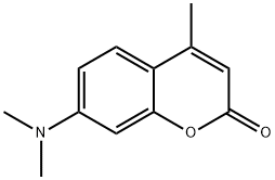7-(ジメチルアミノ)-4-メチルクマリン 化学構造式