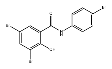 3,5,4'-TRIBROMOSALICYLANILIDE Struktur