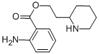 2-ピペリジンエタノール2-アミノベンゾアート 化学構造式