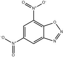 5,7-ジニトロ-1,2,3-ベンゾオキサジアゾール 化学構造式