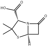(2S-cis)-3,3-dimethyl-7-oxo-4-thia-1-azabicyclo[3.2.0]heptane-2-carboxylic acid Structure