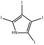 2,3,4,5-テトラヨード-1H-ピロール 化学構造式