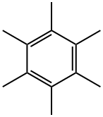 ヘキサメチルベンゼン 化学構造式
