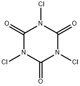 三氯异氰尿酸,87-90-1,结构式