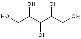 キシリトール 化学構造式