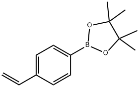 4,4,5,5-Tetramethyl-2-(4-vinylphenyl)-1,3,2-dioxaborolane Struktur
