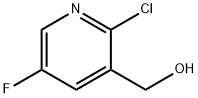 (2-クロロ-5-フルオロピリジン-3-イル)メタノール 化学構造式