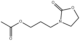 3-(3-Hydroxypropyl)-2-oxazolidinone Acetate, 87010-30-8, 结构式