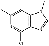 4-クロロ-1,6-ジメチル-1H-イミダゾ[4,5-C]ピリジン 化学構造式