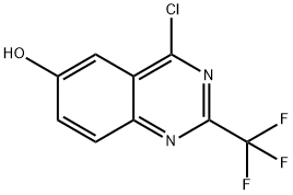 4-CHLORO-6-HYDROXY-2-TRIFLUOROMETHYL-QUINAZOLINE Struktur
