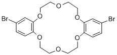 4,4′(5′)-ジブロモジベンゾ-18-クラウン-6 化学構造式