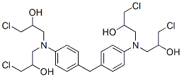1,1',1'',1'''-[メチレンビス(4,1-フェニレンニトリロ)]テトラ(3-クロロ-2-プロパノール) 化学構造式