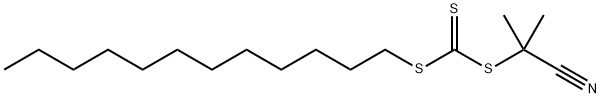 2-シアノ-2-プロピルドデシルトリチオカルボナート 化学構造式