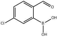 5-氯-2-甲酰基苯硼酸,870238-36-1,结构式