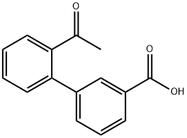 2'-Acetylbiphenyl-3-carboxylic acid Structure