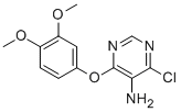 4-CHLORO-6-(3,4-DIMETHOXYPHENOXY)-5-PYRIMIDINAMINE Structure