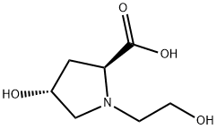 L-Proline, 4-hydroxy-1-(2-hydroxyethyl)-, trans- (9CI) Struktur
